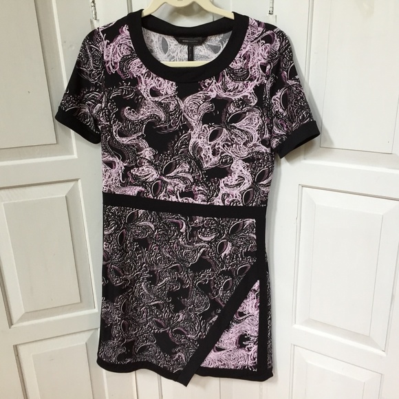 BGBGMaxAzria Purple & Black Paisley Dress - Picture 10 of 15